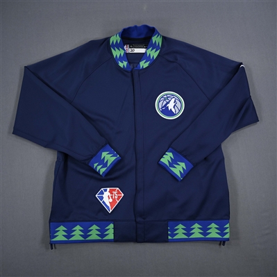 Josh Okogie - Minnesota Timberwolves - Game-Issued City Edition Jacket - 2021-22 NBA Season