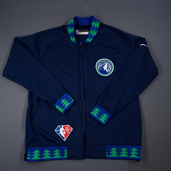 Karl-Anthony Towns - Minnesota Timberwolves - Game-Issued City Edition Jacket - 2021-22 NBA Season