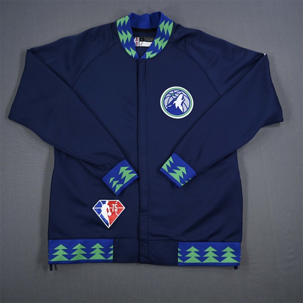 Jarred Vanderbilt - Minnesota Timberwolves - Game-Issued City Edition Jacket - 2021-22 NBA Season