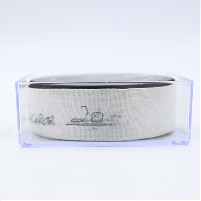 Sebastian Aho - Carolina Hurricanes - Goal Puck - February 6, 2025 vs. Minnesota Wild (Wild Logo)