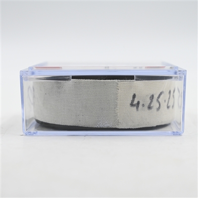 Sebastian Aho - Carolina Hurricanes - Goal Puck - April 25, 2025 vs. New Jersey Devils - 2025 Stanley Cup Playoffs - Round 1, Game 3 (Devils Logo) 