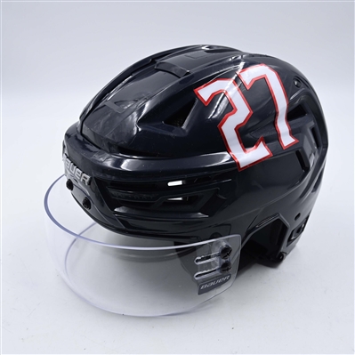 Zach Aston-Reese - Navy, Bauer Helmet w/ Bauer Shield - 2025 Stadium Series