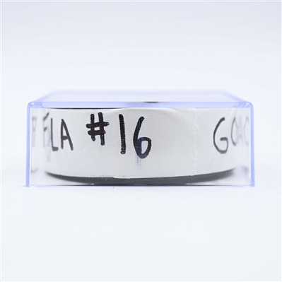 Aleksander Barkov - Florida Panthers - Goal Puck - February 4, 2025 vs. Washington Capitals (Capitals' 50th Anniversary Logo)