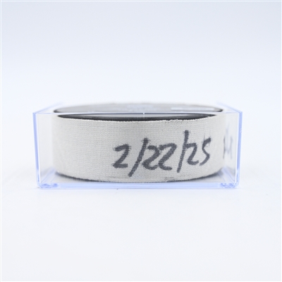 Justin Barron - Nashville Predators - Goal Puck - February 22, 2025 vs. Colorado Avalanche (Predators Logo)