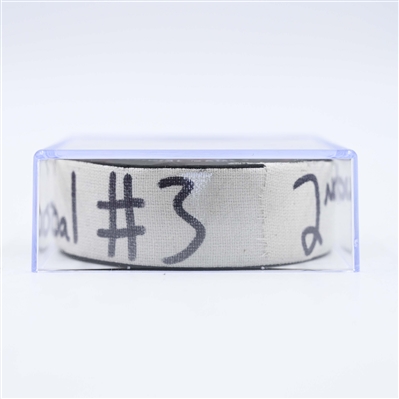 Nathan Bastian - New Jersey Devils - Goal Puck - January 29, 2025 vs. Philadelphia Flyers (Devils Logo)