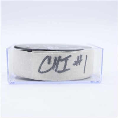 Connor Bedard - Chicago Blackhawks - Goal Puck - January 16, 2025 vs. Nashville Predators (Predators Logo)