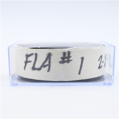 Sam Bennett - Florida Panthers - Goal Puck - February 25, 2025 vs. Nashville Predators (Predators Logo)