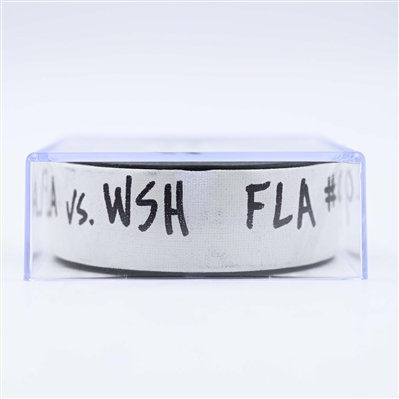 Sam Bennett - Florida Panthers - Goal Puck - February 4, 2025 vs. Washington Capitals (Capitals' 50th Anniversary Logo)