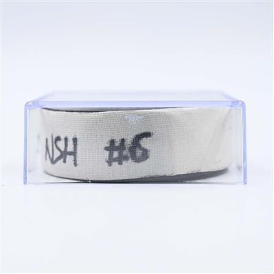 Nick Blankenburg - Nashville Predators - Goal Puck - January 21, 2025 vs. San Jose Sharks (Predators Logo)