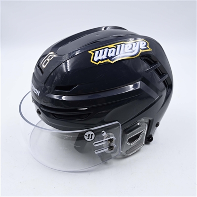 Trenton Bliss - Toledo Walleye - Team-Issued Navy, Warrior Helmet - 2025 Warrior/ECHL Hockey Heritage Classic