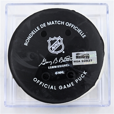 Matt Boldy - Minnesota Wild - Goal Puck - February 8, 2025 vs. New York Islanders (Wild Logo)