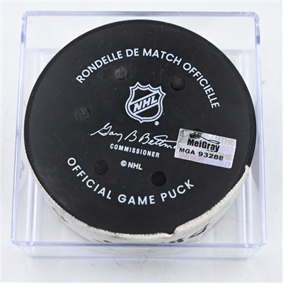 Bobby Brink - Philadelphia Flyers - Goal Puck - February 25, 2025 vs. Pittsburgh Penguins (Flyers Logo)