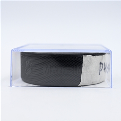 Bobby Brink - Philadelphia Flyers - Goal Puck - February 25, 2025 vs. Pittsburgh Penguins (Flyers Logo)