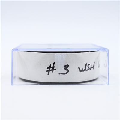 Philip Broberg - St. Louis Blues - Goal Puck - February 27, 2025 vs. Washington Capitals (Capitals' 50th Anniversary Logo)