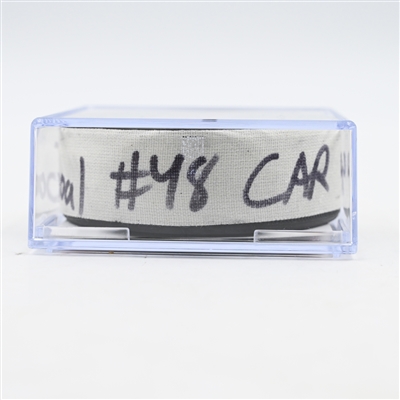 Brent Burns - Carolina Hurricanes - Goal Puck - April 27, 2025 vs. New Jersey Devils - 2025 Stanley Cup Playoffs - Round 1, Game 4 (Devils Logo)