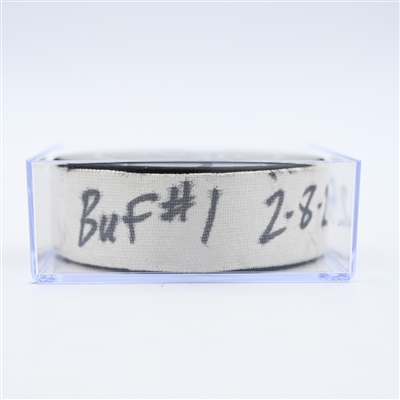 Bowen Byram - Buffalo Sabres - Goal Puck - February 8, 2025 vs. Nashville Predators (Predators Logo)