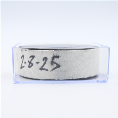 Bowen Byram - Buffalo Sabres - Goal Puck - February 8, 2025 vs. Nashville Predators (Predators Logo)