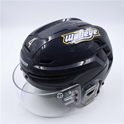 Stephen Calisti - Toledo Walleye - Team-Issued Navy, Warrior Helmet - 2025 Warrior/ECHL Hockey Heritage Classic - Autographed