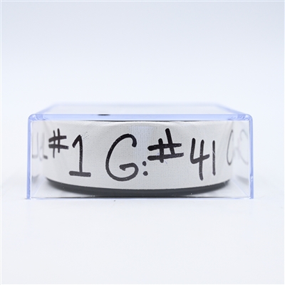 Mitchell Chaffee - Tampa Bay Lightning - Goal Puck - March 1, 2025 vs. Washington Capitals (Capitals' 50th Anniversary Logo)
