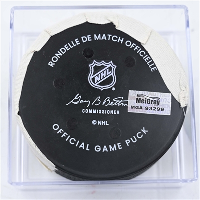 Ben Chiarot - Detroit Red Wings - Goal Puck - January 21, 2025 vs. Philadelphia Flyers (Flyers Logo)