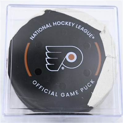 Ben Chiarot - Detroit Red Wings - Goal Puck - January 21, 2025 vs. Philadelphia Flyers (Flyers Logo)