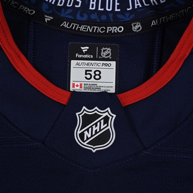 Yegor Chinakhov - Navy Photo Shoot-Worn Jersey - 2025 Stadium Series