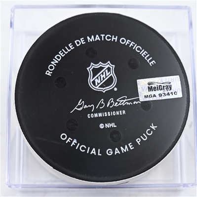 Jakob Chychrun - Washington Capitals - Goal Puck - January 18, 2025 vs. Pittsburgh Penguins (Capitals' 50th Anniversary Logo)
