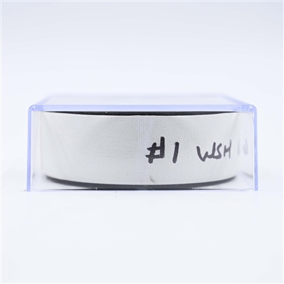 Jakob Chychrun - Washington Capitals - Goal Puck - January 18, 2025 vs. Pittsburgh Penguins (Capitals' 50th Anniversary Logo)