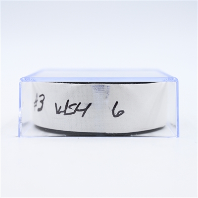 Jakob Chychrun - Washington Capitals - Goal Puck - February 23, 2025 vs. Edmonton Oilers (Capitals' 50th Anniversary Logo)