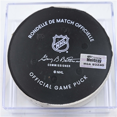 Jakob Chychurn - Washington Capitals - Goal Puck - February 6, 2025 vs. Philadelphia Flyers (Flyers Logo)