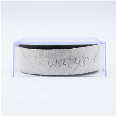 Jakob Chychurn - Washington Capitals - Goal Puck - February 6, 2025 vs. Philadelphia Flyers (Flyers Logo)