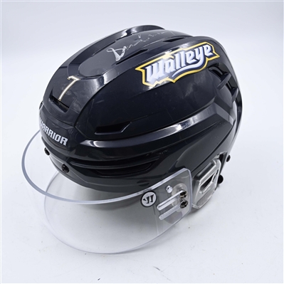 Sam Craggs - Toledo Walleye - Team-Issued Navy, Warrior Helmet - 2025 Warrior/ECHL Hockey Heritage Classic - Autographed