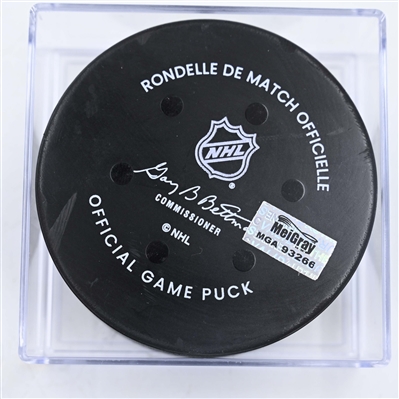Phillip Danault - Los Angeles Kings - Goal Puck - January 25, 2025 vs. Columbus Blue Jackets (Blue Jackets Logo)