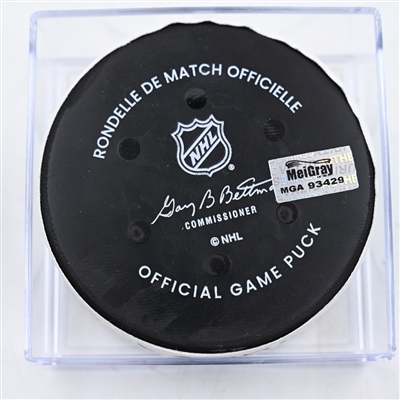 Josh Doan - Utah Hockey Club - Goal Puck - February 9, 2025 vs. Washington Capitals (Capitals' 50th Anniversary Logo)