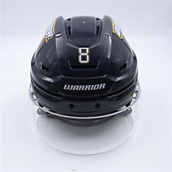 Casey Dornbach - Toledo Walleye - Team-Issued Navy, Warrior Helmet - 2025 Warrior/ECHL Hockey Heritage Classic