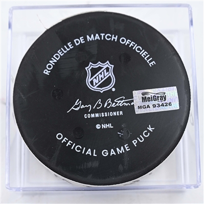 Nic Dowd - Washington Capitals - Goal Puck - February 4, 2025 vs. Florida Panthers (Capitals' 50th Anniversary Logo)