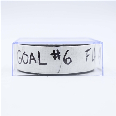 Nic Dowd - Washington Capitals - Goal Puck - February 4, 2025 vs. Florida Panthers (Capitals' 50th Anniversary Logo)