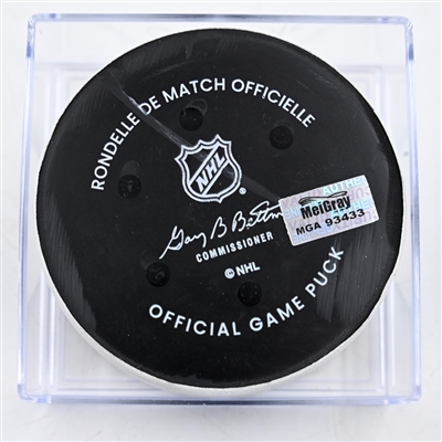 Pierre-Luc Dubois - Washington Capitals - Goal Puck - February 9, 2025 vs. Utah Hockey Club (Capitals' 50th Anniversary Logo)