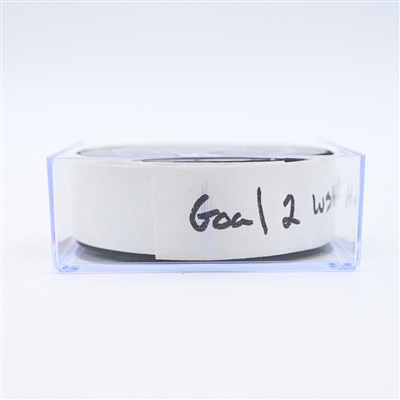 Pierre-Luc Dubois - Washington Capitals - Goal Puck - February 9, 2025 vs. Utah Hockey Club (Capitals' 50th Anniversary Logo)