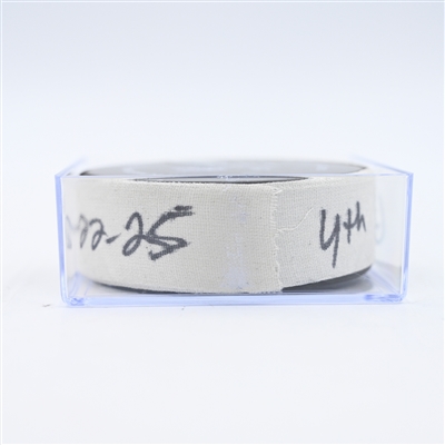 Matt Duchene - Dallas Stars - Goal Puck - February 22, 2025 vs. New Jersey Devils (Devils Logo)
