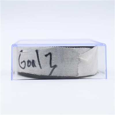 Jack Eichel - Vegas Golden Knights - Goal Puck - February 6, 2025 vs. New Jersey Devils (Devils Logo)