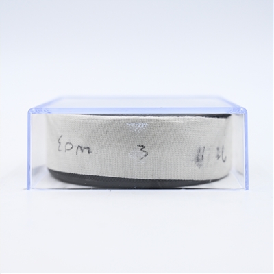 Mattias Ekholm - Edmonton Oilers - Goal Puck - February 22, 2025 vs. Philadelphia Flyers (Flyers Logo)