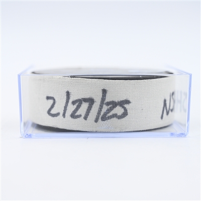 Filip Forsberg - Nashville Predators - Goal Puck - February 27, 2025 vs. Winnipeg Jets (Predators Logo)