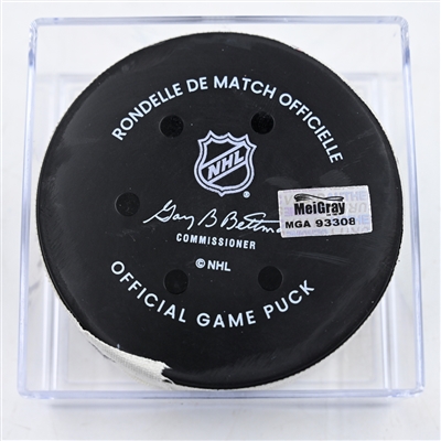 Filip Forsberg - Nashville Predators - Goal Puck - February 8, 2025 vs. Buffalo Sabres (Predators Logo)