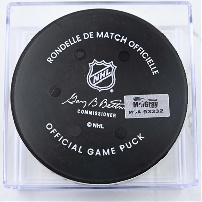 Filip Forsberg - Nashville Predators - Goal Puck - January 18, 2025 vs. Minnesota Wild (Predators Logo)
