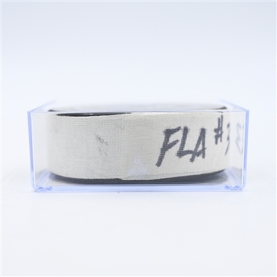 Gustav Forsling - Florida Panthers - Goal Puck - February 25, 2025 vs. Nashville Predators (Predators Logo)
