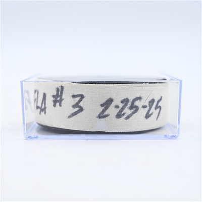Gustav Forsling - Florida Panthers - Goal Puck - February 25, 2025 vs. Nashville Predators (Predators Logo)