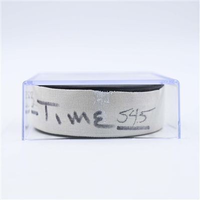 Fredrick Gaudreau - Minnesota Wild - Goal Puck - January 25, 2025 vs. Calgary Flames (Wild Logo)