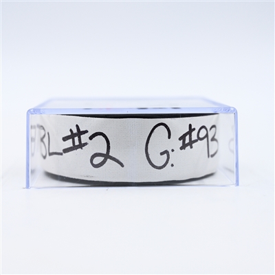 Gage Goncalves - Tampa Bay Lightning - Goal Puck - March 1, 2025 vs. Washington Capitals (Capitals' 50th Anniversary Logo)