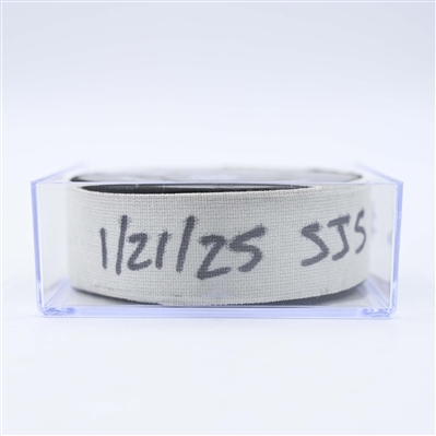 Mikael Granlund - San Jose Sharks - Goal Puck - January 21, 2025 vs. Nashville Predators (Predators Logo)